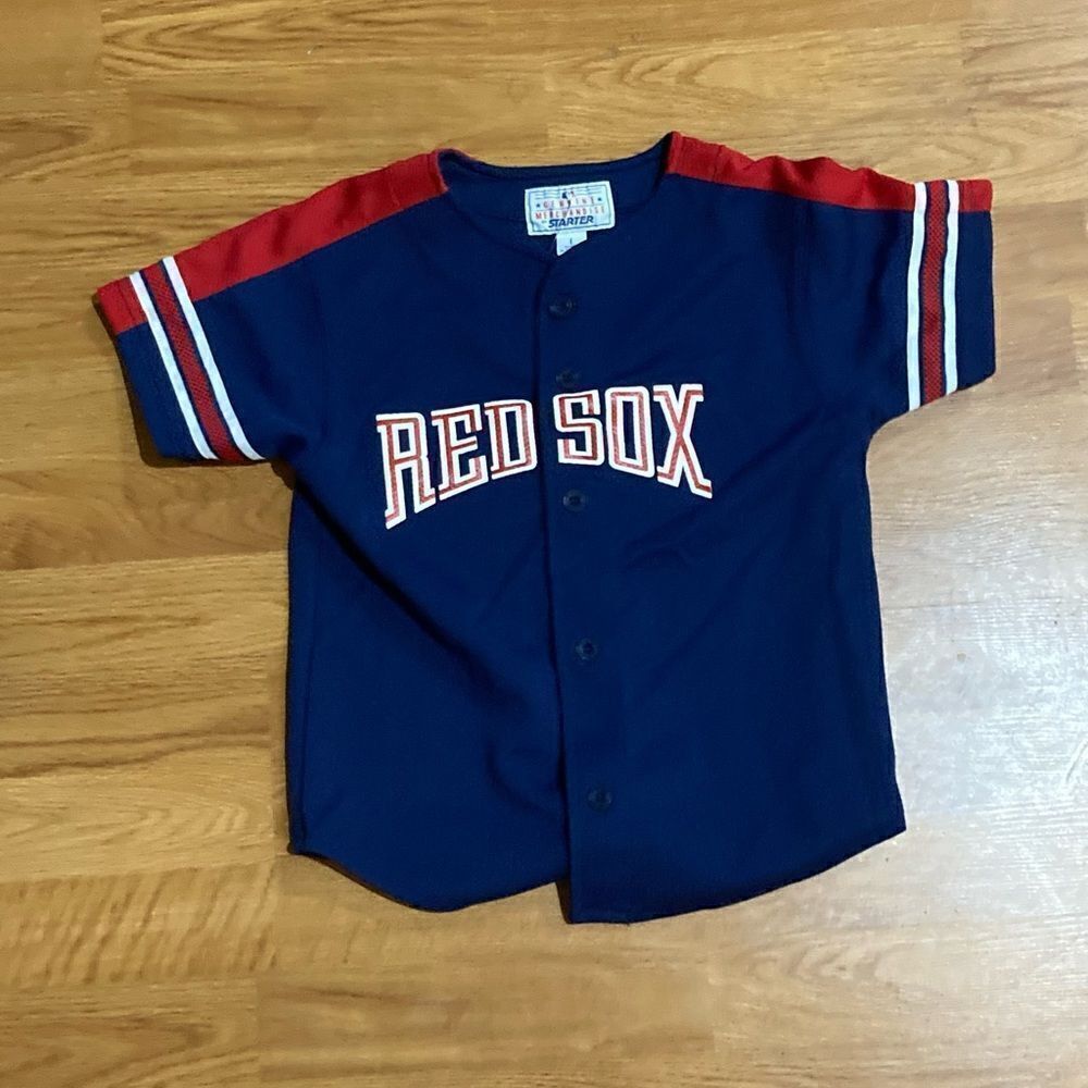 Vintage Boston Red Sox Baseball Jersey by Starter/Majestic Boys Size: 14-16